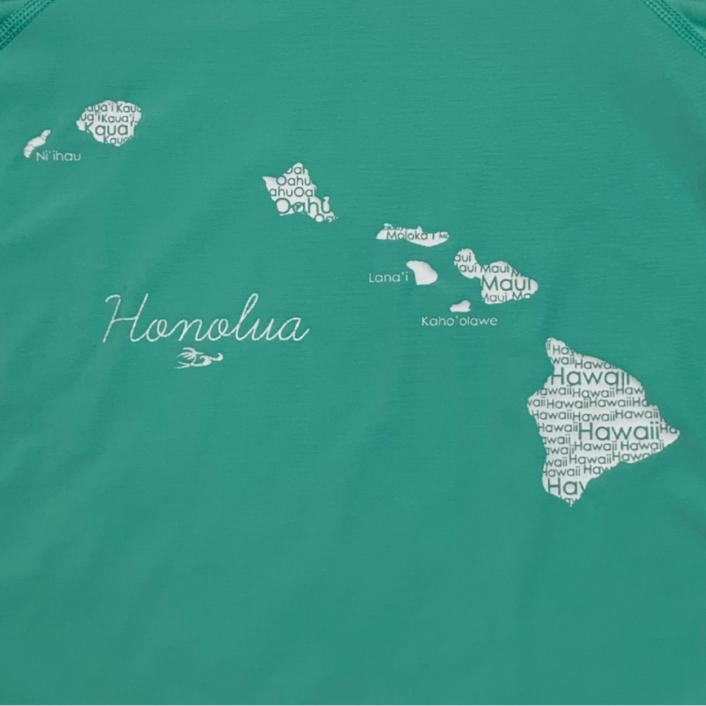 Honolua Surf Company Short Sleeve Rashguard UV Protection Swim Shirt - Picture 5 of 13